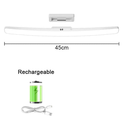 Rechargeable LED Magnetic Light with Touch & Remote Control - Warm to Cool White, Type-C Fast Charging