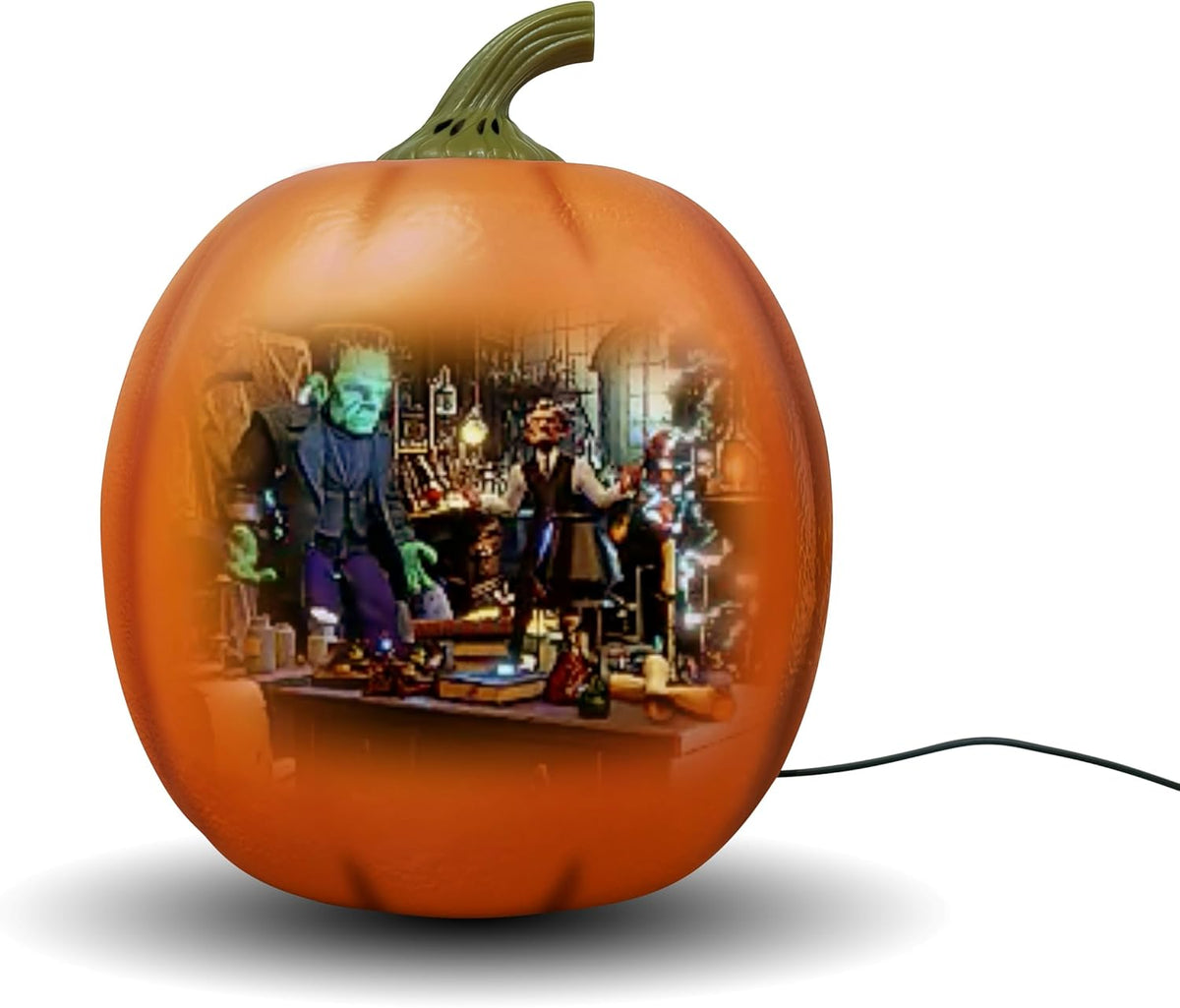 Interactive Halloween Pumpkin with Projector and Motion Sensor
