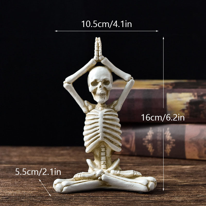 Halloween Figurine – Vintage White or Black Resin Decoration