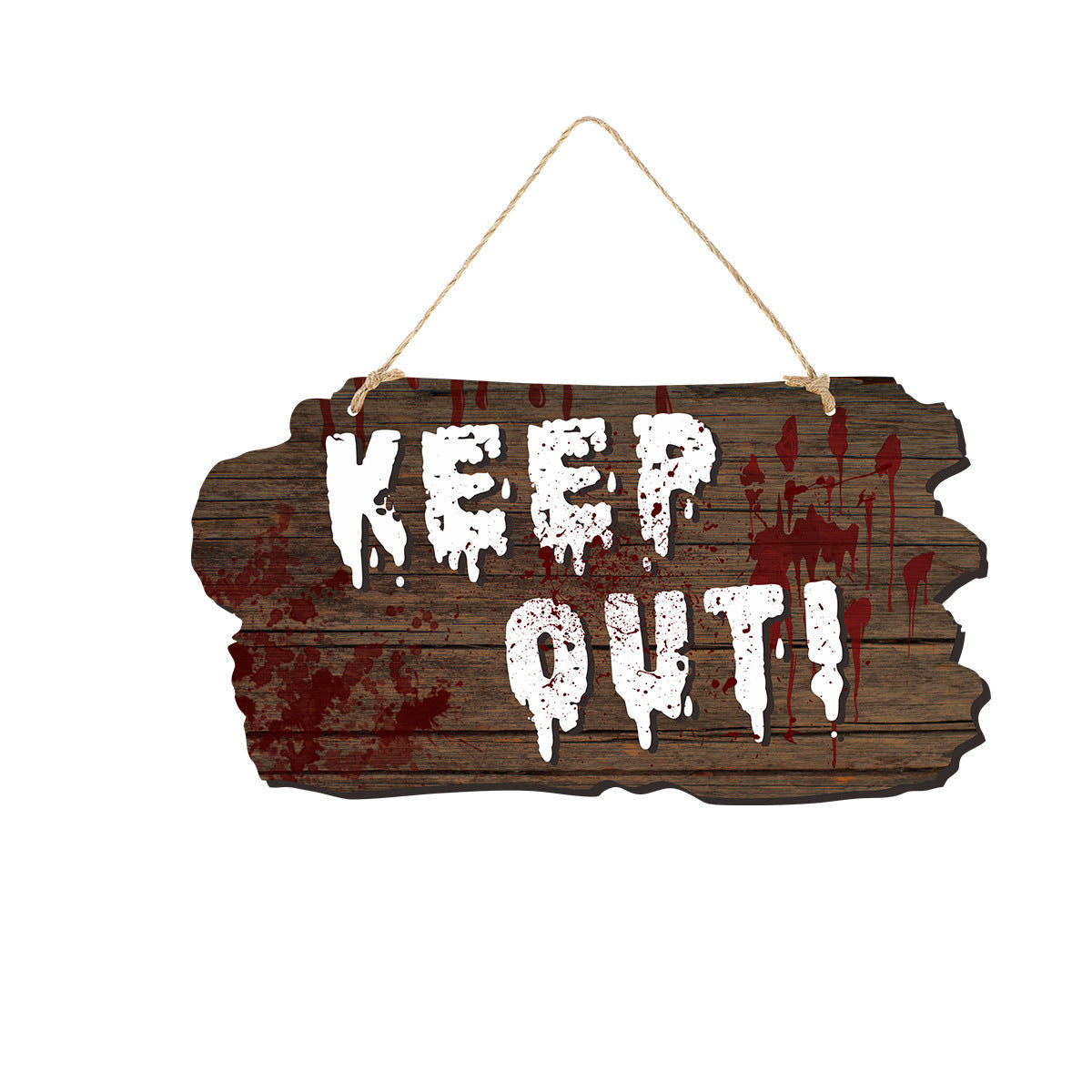 Halloween Door Sign – Wooden Style Plates Featuring Pumpkin, Skull, Witch