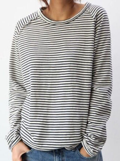 Striped Long-Sleeve Top
