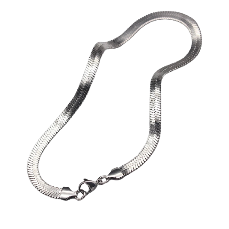 Necklace with Snake Chain Design