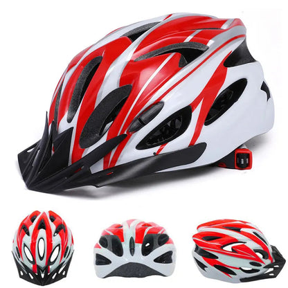 Adult Bike Helmet - Lightweight MTB Safety Gear - Adjustable Size 54-61 cm