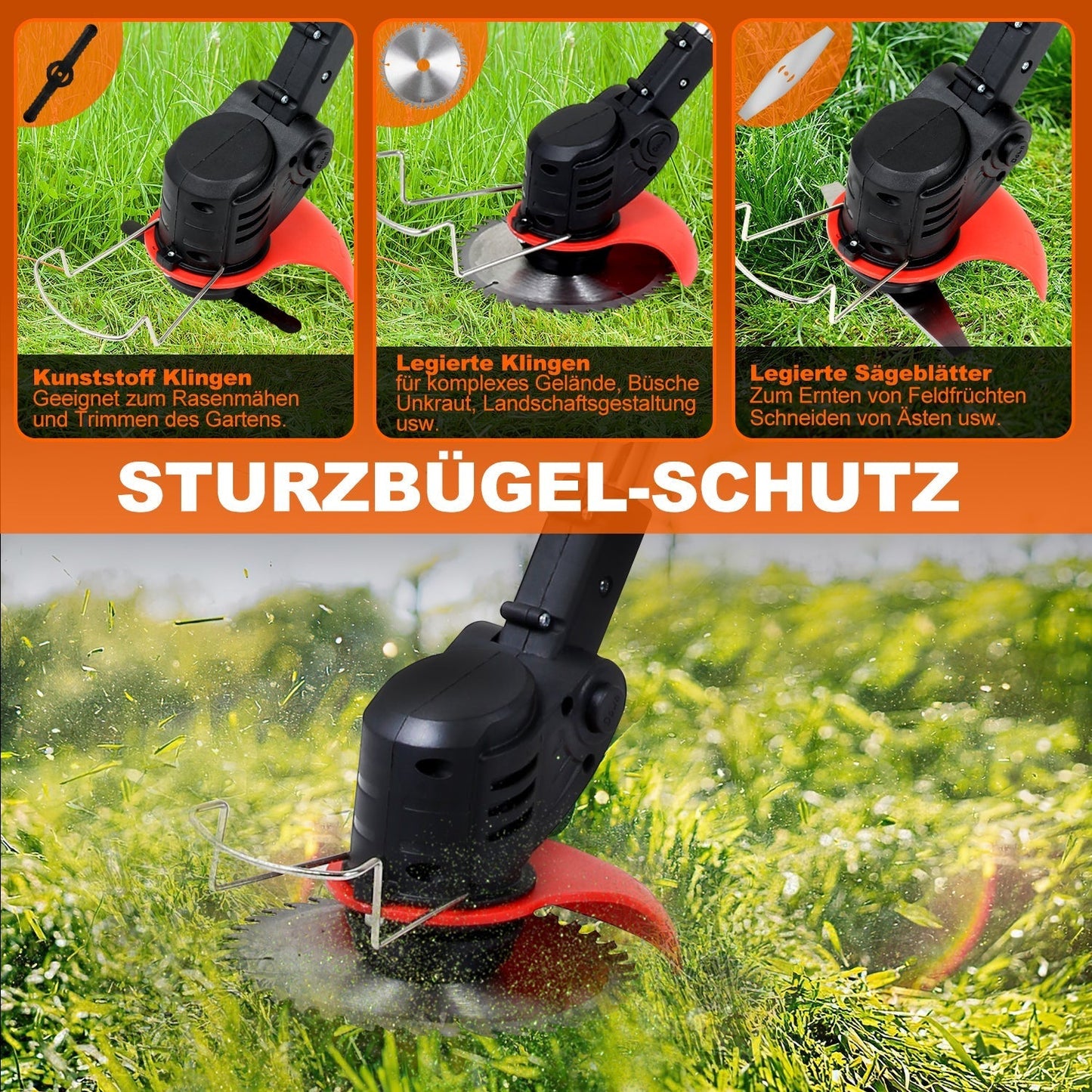 21V Cordless Lawn Edger 8000 RPM