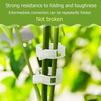 Garden Support Clips – Secure Stems Without Damage | 1-Inch Diameter, Open for Airflow | Reusable