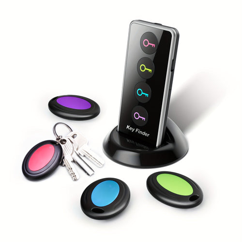 Bluetooth Key Tracker Set with 1 Transmitter and 4 Receivers