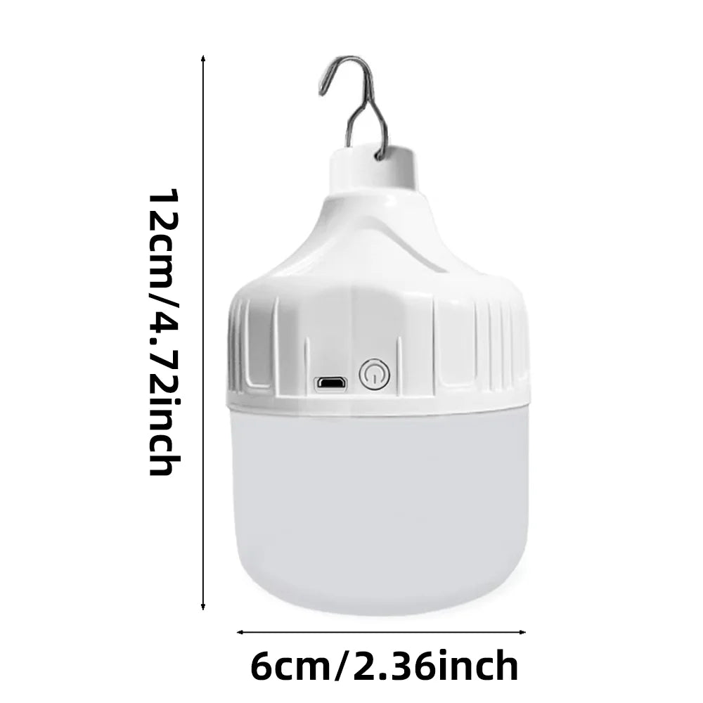 Rechargeable Portable LED Camping Light with USB – Multifunctional Outdoor Hanging Lamp for Emergencies and Picnics