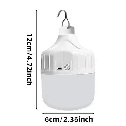 Rechargeable Portable LED Camping Light with USB – Multifunctional Outdoor Hanging Lamp for Emergencies and Picnics