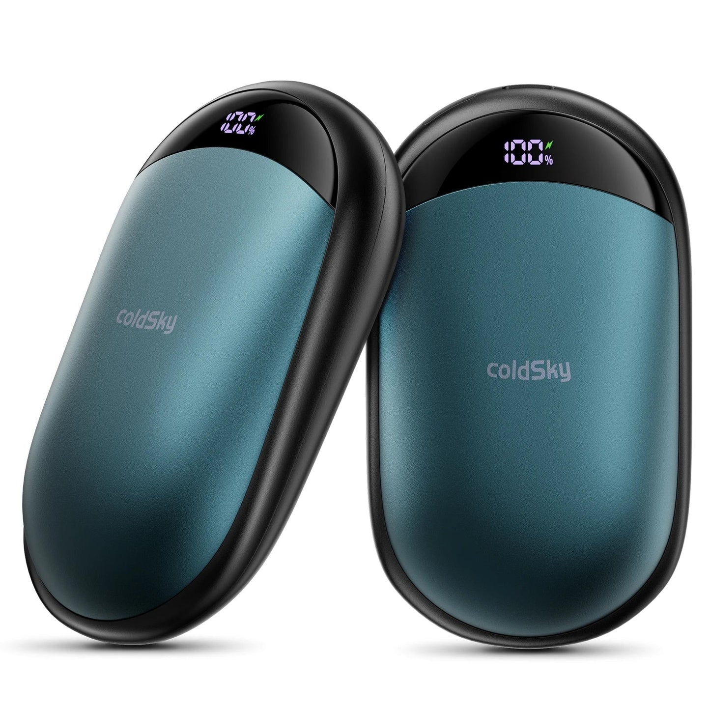 2-Pack Rechargeable Hand Warmers with Digital Display, Portable Electric Warmers