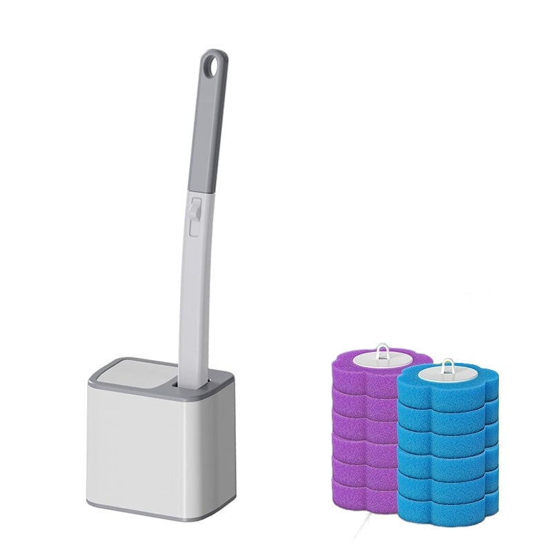 Single-Use Toilet Brush Set for Effortless Cleaning