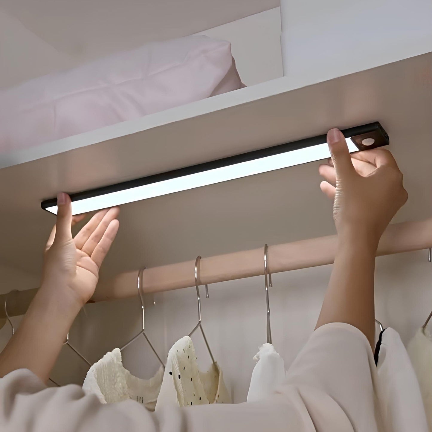 Rechargeable LED Light Bar with Wireless Motion Sensor for Home Use