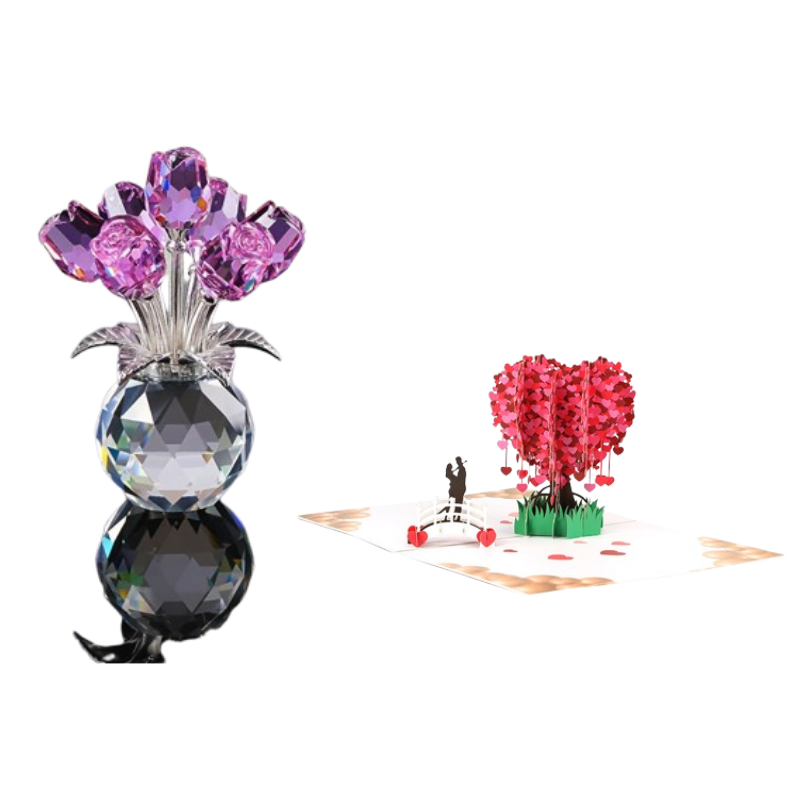 Timeless Sparkling Crystal Rose that Never Fades