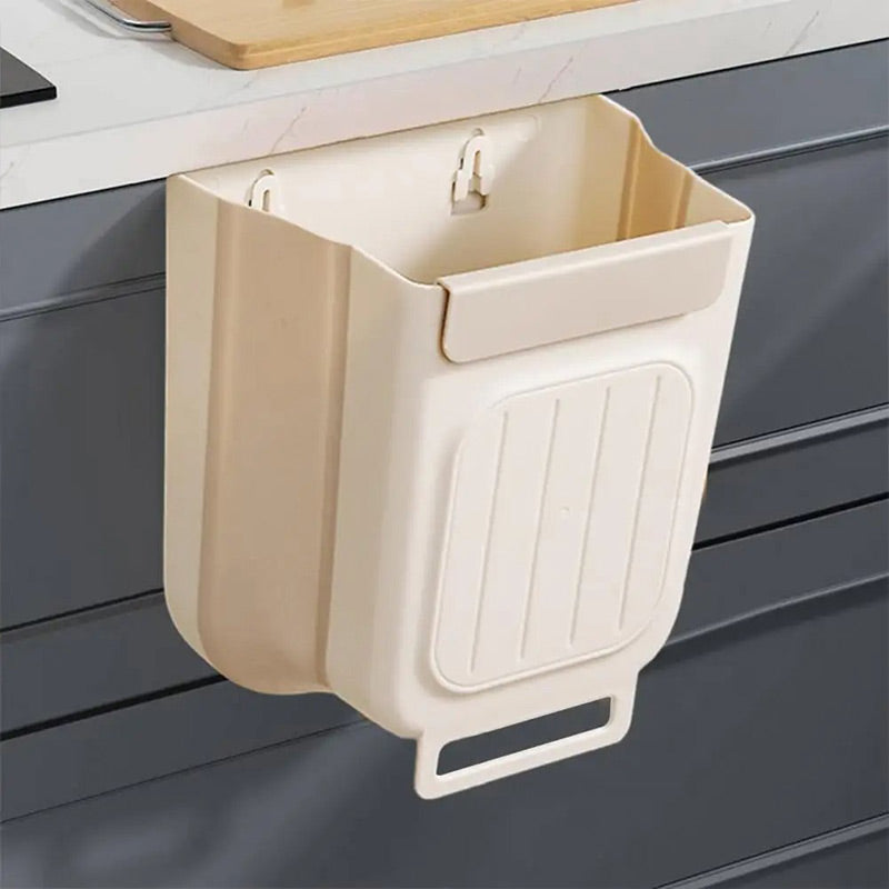 Create Instant Kitchen Space with a Foldable Trash Bin