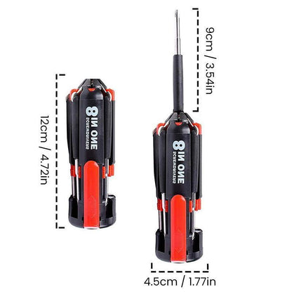 Multi-Function Screwdriver with Built-in Lights for Every Repair