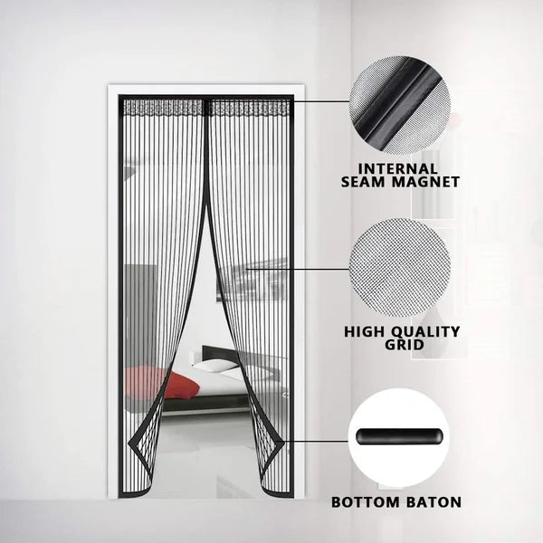 Magnetic Screen Door for Insect Protection