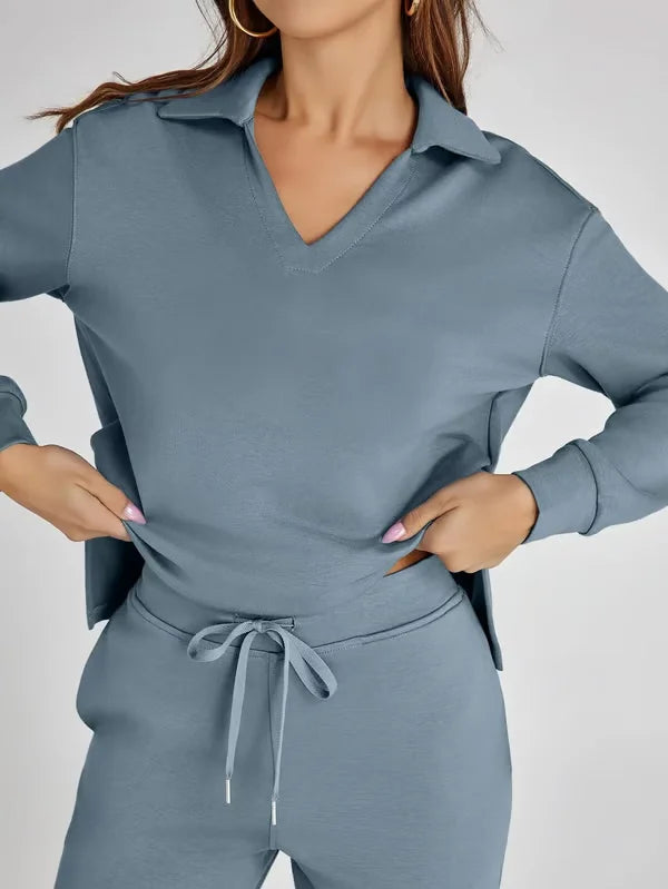 Cozy Hoodie Set in Violet | Stylish and Comfortable Lounge Wear