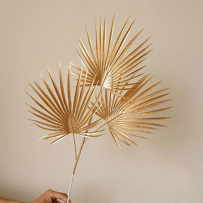 Artificial Leaves of Palm, Ginkgo & Eucalyptus with Roses & Hydrangeas – Elegant Decoration Flowers for Weddings & Home