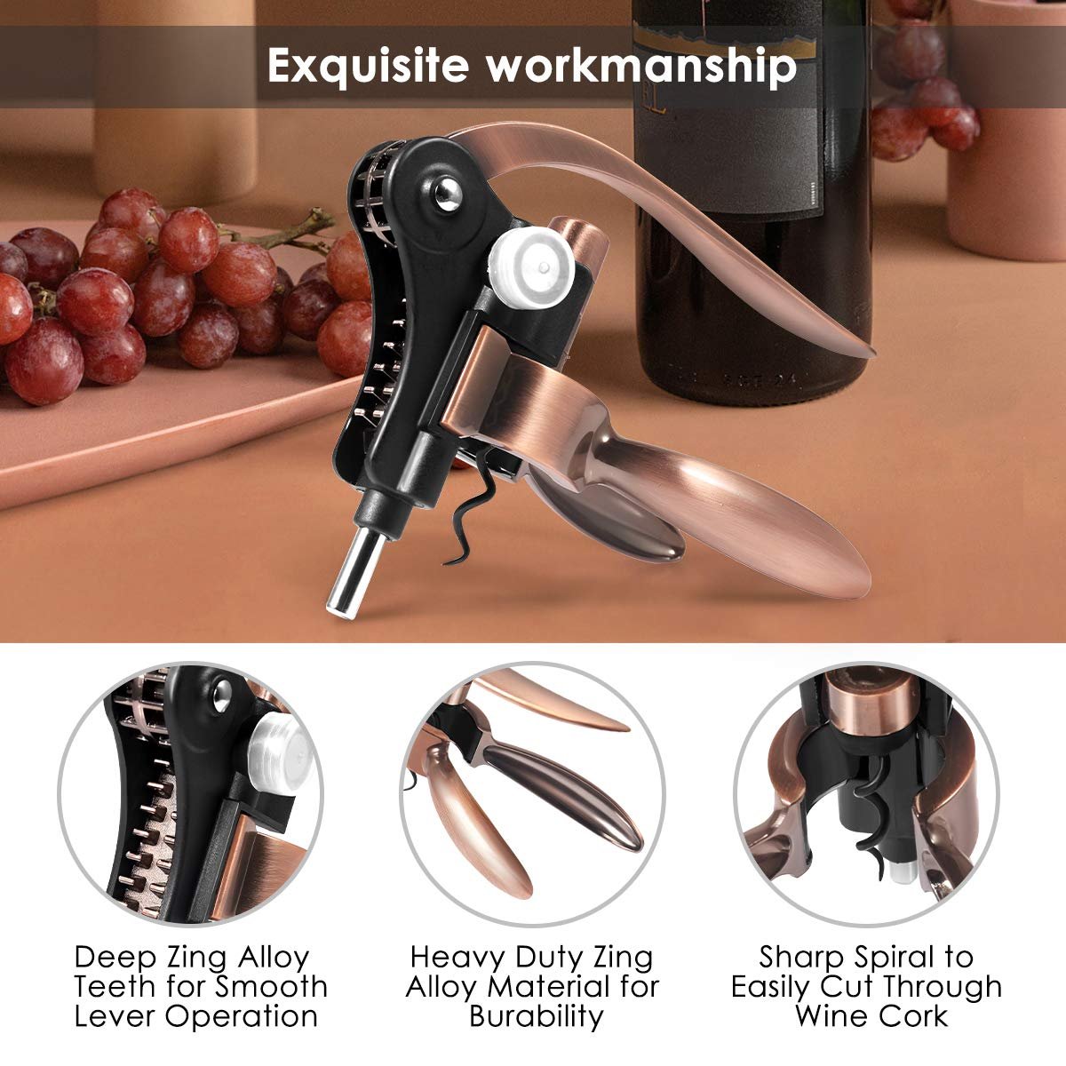 Cork Opener – Effortlessly Open Any Wine Bottle in Seconds