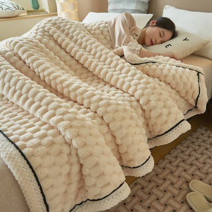 Thick Reversible Coral Fleece Blanket
