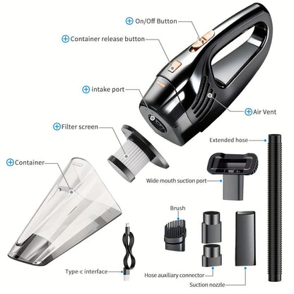 Portable Cordless Handheld Vacuum for Easy Cleaning