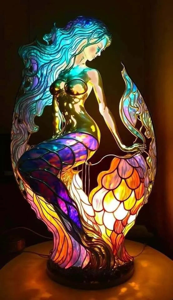 Modern Handmade Lamp with Contemporary Art Design – Ambient Light for Home
