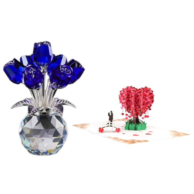 Timeless Sparkling Crystal Rose that Never Fades