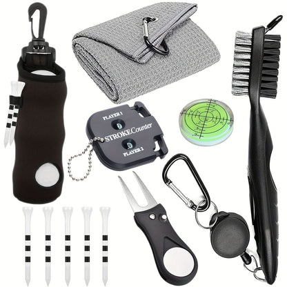 Golf Cleaning Tools Set for Fairways and Greens
