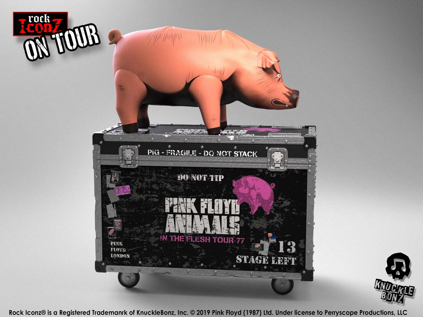 Handcrafted Rock Pig Figurine with Stage-Inspired Base | Limited Edition