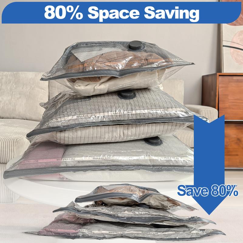 Instantly Create More Space by Compressing Your Clothing