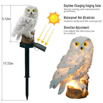 Durable Solar-Powered Garden Figurine with Nighttime Glow