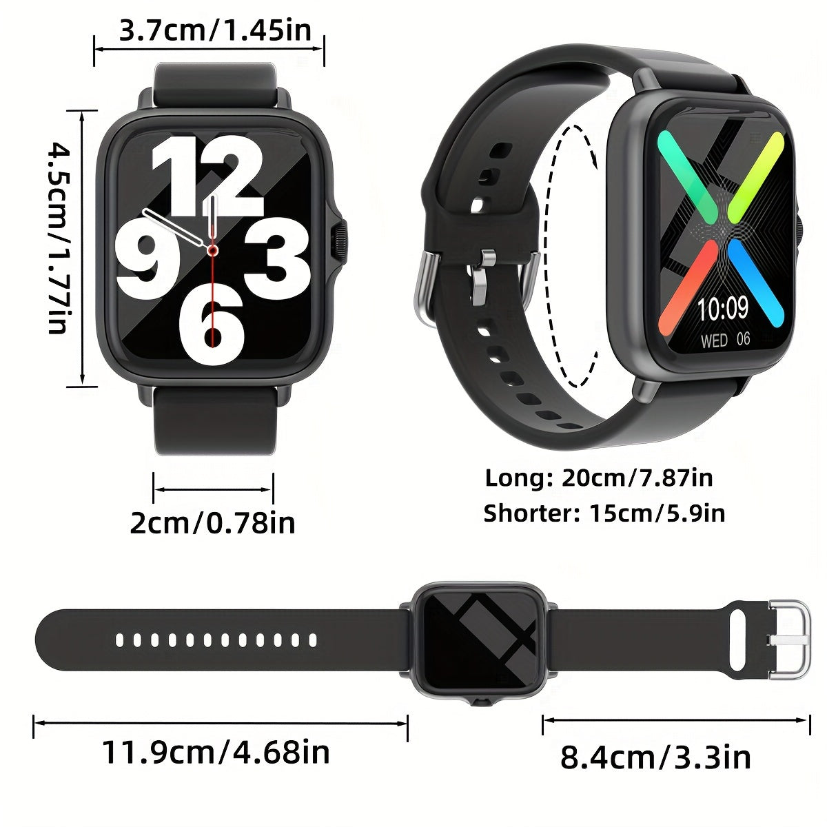 Stylish Smartwatch with Activity Tracker and Notifications - SmartFit Touch