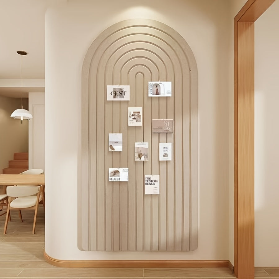 Curved Felt Bulletin Board – Large, Self-Adhesive, Contemporary Style