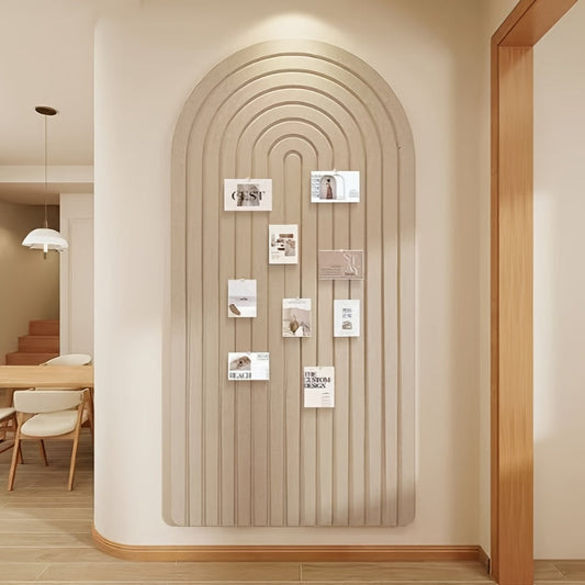Curved Felt Bulletin Board – Large, Self-Adhesive, Contemporary Style