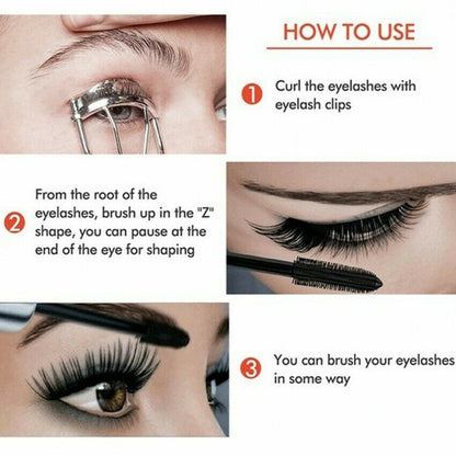 Waterproof Silk Fiber Mascara for Ultimate Length & Volume