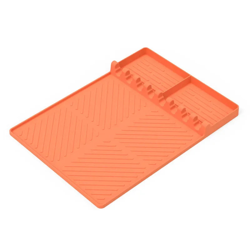Silicone Grill Mat and Cleaning Pad | Dust Protection Cushion | BBQ Accessories & Oven Oil Box