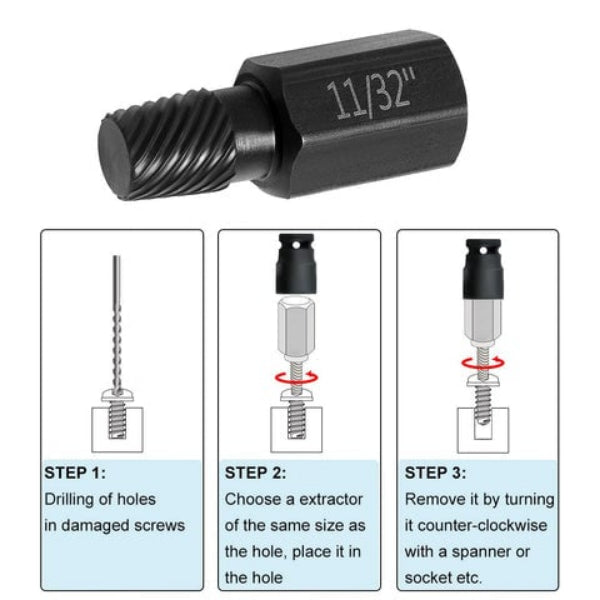 Screw Remover Tool - Quickly Eliminates Stubborn Screws Without Damage