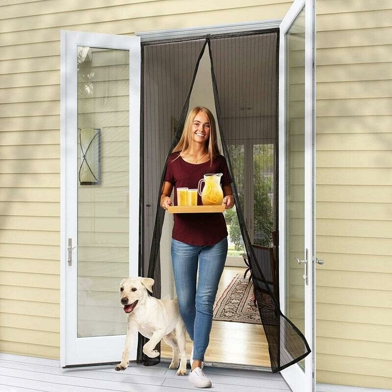 Magnetic Screen Door for Insect Protection