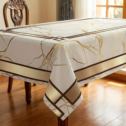 Elegant Table Style with Effortless Spill Protection – Marble Design