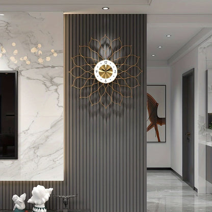 Modern Gold Wall Clock for Stylish Home Decor