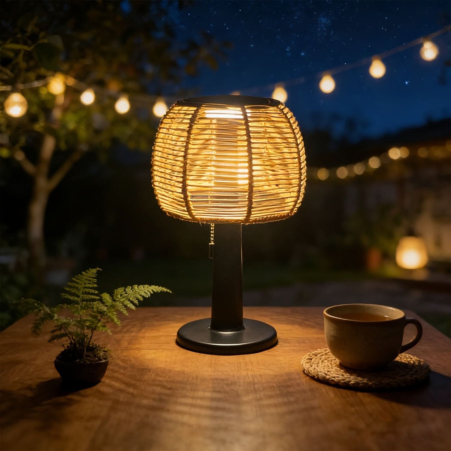 Solar Garden Lantern in Vintage Style