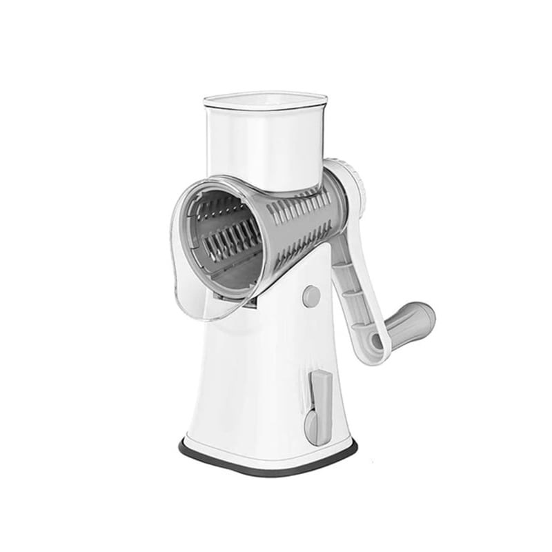 Rotating Cheese Grater and Slicer - 5-in-1 Kitchen Tool