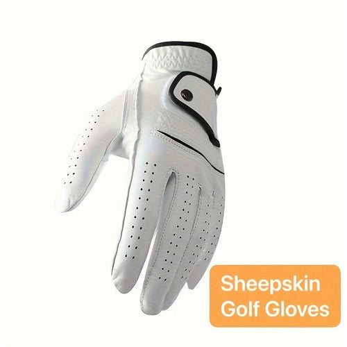 Left Hand Sheepskin Golf Glove for Enhanced Grip