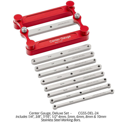 Precision Wood Marking Tool | Stainless Steel Centering Aid