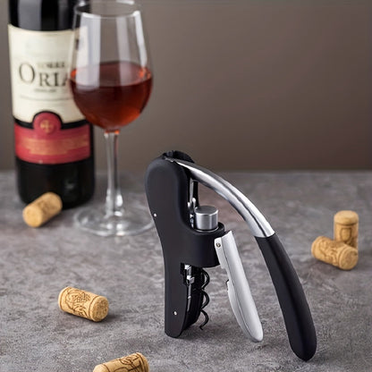 Effortless Wine Opener with Lever Action & Ergonomic Grip