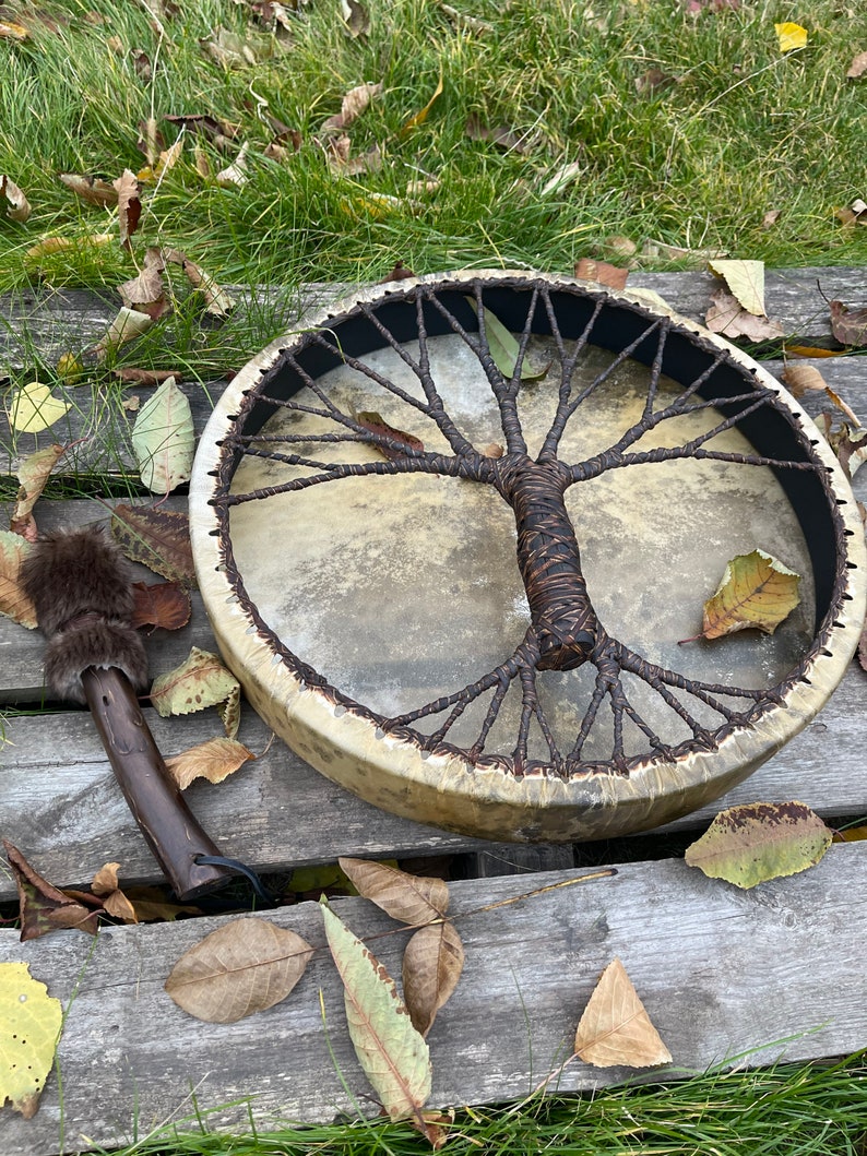 Siberian Shaman Drum "Tree of Life" - Spirit Music Instrument