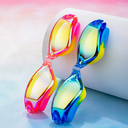 Kids Swim Goggles with Anti-Fog Technology and 180° Panoramic View