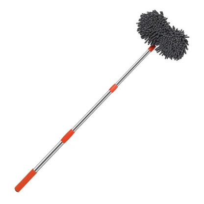 Car Wash Mop with Double Head Brush and 360° Rotation | Adjustable Aluminum Telescopic Handle 45–105 cm