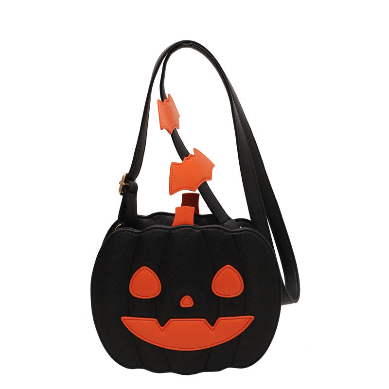 Minimalistic Halloween Shoulder Bag – Solid Color Messenger Tote