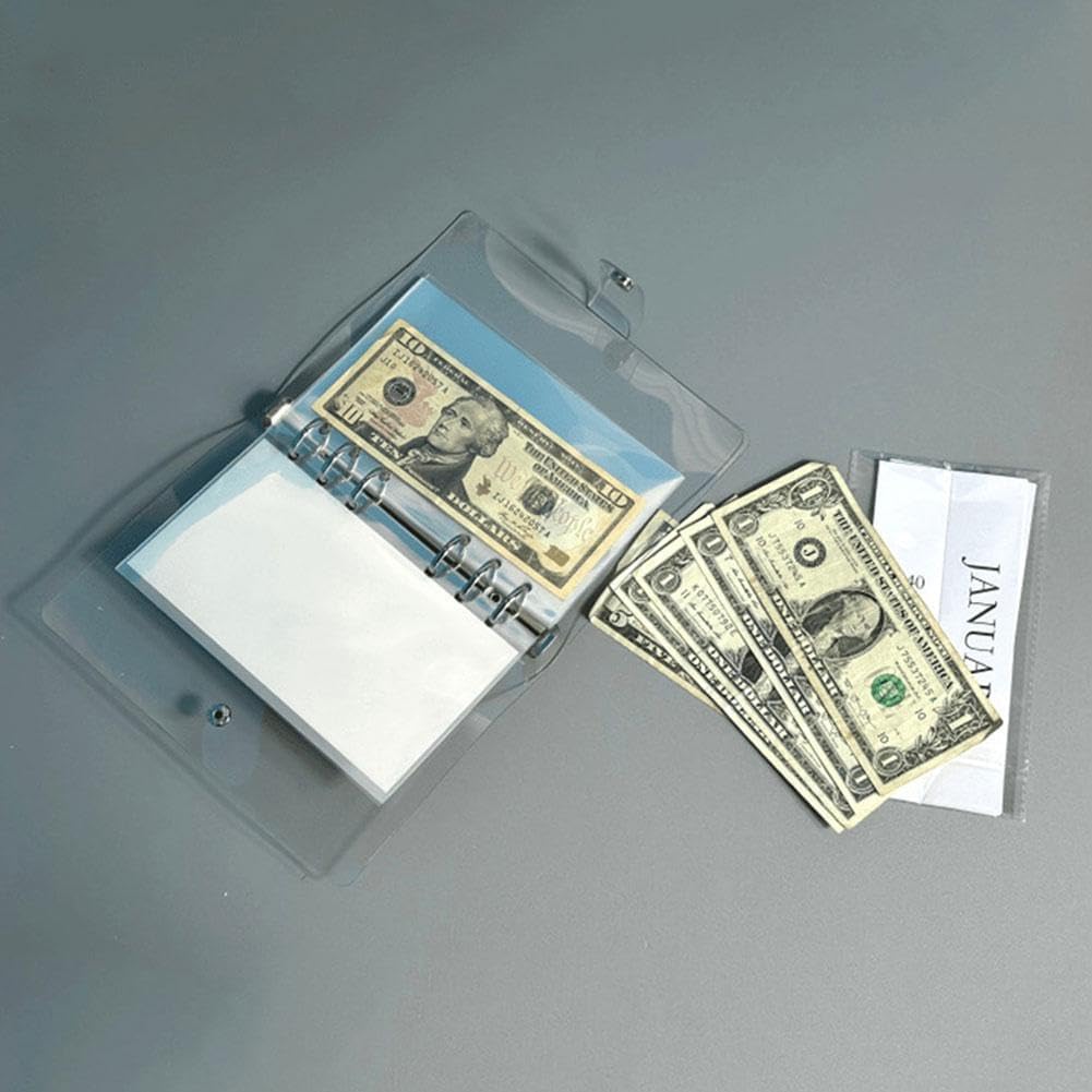 Money-Saving Challenge Binder with 12-Month Envelopes