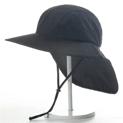 Sun Hat with Neck Protection - Wide Brim Design